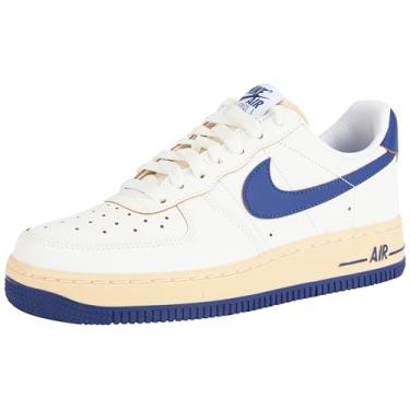 Imagem de Nike Tênis feminino Air Force 1 '07, vela/baunilha pálida/camurça dourada/azul royal, tamanho 36, Vela/baunilha pálida/camurça dourada/azul royal profundo, 36
