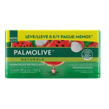 Imagem de SABONETE PALMOLIVE NATURALS MELANCIA E LICHIA LEVE 6 PAGUE MENOS 85G