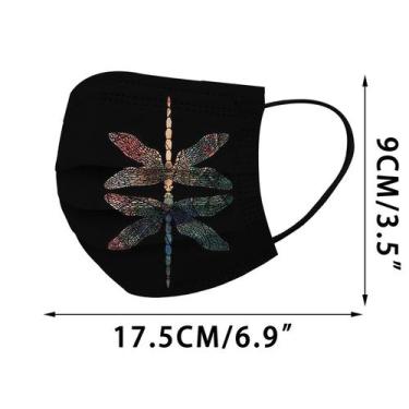 Imagem de Máscara impressa com tema legal de verão Máscara descartável de três c