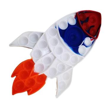 Imagem de Brinquedo de compressão tipo foguete tipo astronauta brinquedo de desc