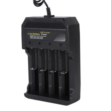 Imagem de Carregador de bateria ZJChao 4 Bay Smart para baterias de lítio Li