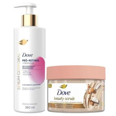 Imagem de Kit Dove Sabonete Esfoliante Beauty Scrub Coco + Sérum Corporal Pró-Re