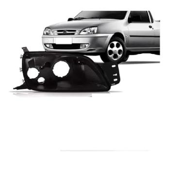 Imagem de Carcaça Farol Fiesta Courier 2000 2001 2002 2003 2004 2005 Esquerdo