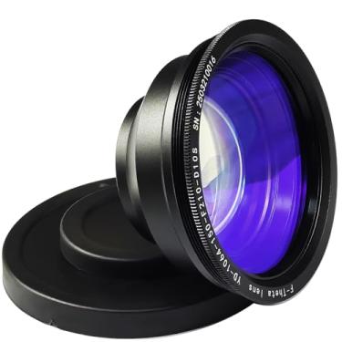 Imagem de HUNST F-Theta Scan Lens para gravadores a laser de fibra, lente de digitalização óptica para sistema Galvo de 1064 nm, rosca M85 (150x150mm FL 210)