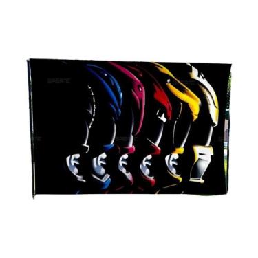 Imagem de Bandeira Artística De Camping Mighty Morphin Power Rangers De Alta Qua