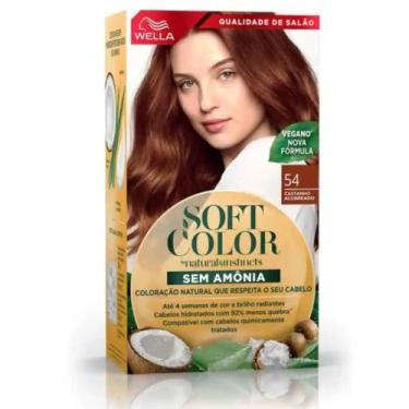 Imagem de Tonalizante Soft Color Castanho Acobreado 54 Wella