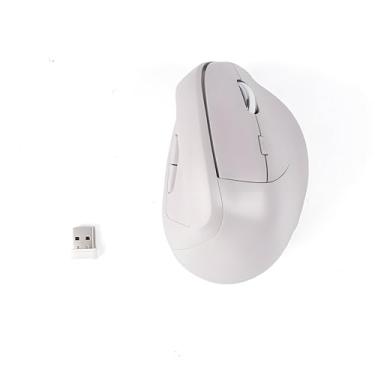 Imagem de Mouse vertical ergonômico sem fio - cliques silenciosos, aderência confortável e alívio do túnel do carpo - ideal para trabalho de escritório, uso doméstico e compatibilidade com vários dispositivos