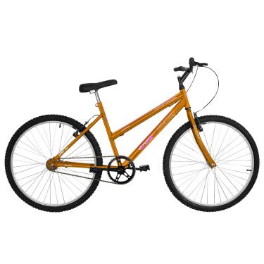 Imagem de Bicicleta de Passeio Ultra Bikes Esporte Chrome Line Aro 26 Reforçada Freio V-Brake Sem Marcha Laranja Orange