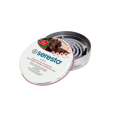 Imagem de Coleira Antipulgas Seresto Cães Acima de 8kg - 8 meses de proteção 1 coleira - 8 meses de proteção
