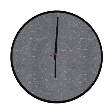 Imagem de Relógio Round Preto Mostrador Cinzell Ponteiro Preto 50 cm 