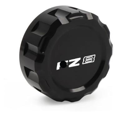 Imagem de Tampa universal do reservatório mestre do cilindro do fluido de freio traseiro CNC acessórios de motocicleta compatíveis com Y&AMAHA Fa&zer FZ8 FZ 8 todos os anos (preto)