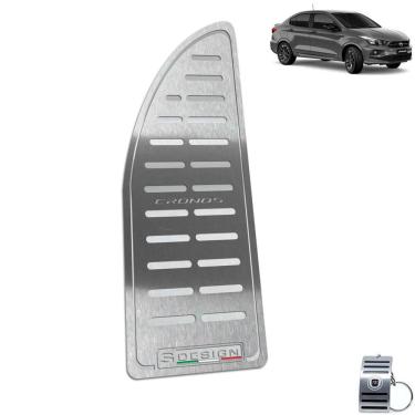 Imagem de Descanso de Pé Aço Inox Fiat Cronos S- Design Prata