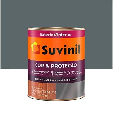 Imagem de Tinta Esmalte Sintético Cor e Proteção Brilhante Para Madeira e Metal Cinza Escuro 900ml - 53378246 - SUVINIL - Tinta Esmalte Sintético Cor e Proteção Brilhante Para Madeira e Metal Cinza Escuro 900ml - SUVINIL