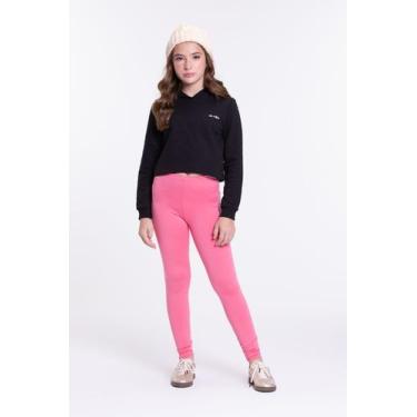 Imagem de Conjunto Moletom Infantil Cropped com Capuz Preto - Vida Costeira, Pre