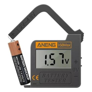 Imagem de Medidor Testador de Pilhas e Baterias com Display Digital Aneng 168 Ma