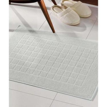 Imagem de Piso Atoalhado Dohler Felpudo Royal Cinza Claro - 100% Algodão, 45cm x