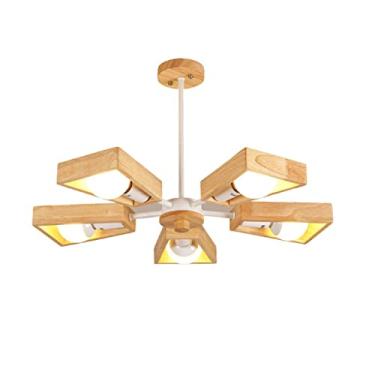 Imagem de Luminária pendente moderna LED, lustre moderno preto e branco, iluminação de árvore, 3/5/6/8 luzes, moinho de vento LED, luz pendente nórdica de madeira compatível com sala de estar, quarto