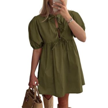 Imagem de Vestido feminino PRETTYGARDEN, casual de verão, linha A com bolsos