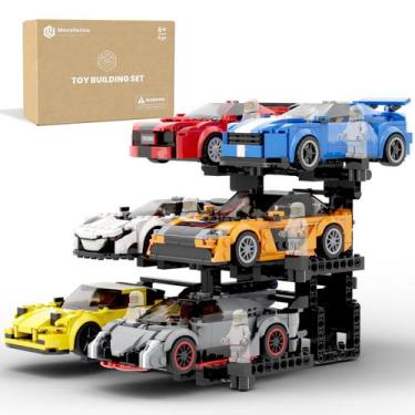 Imagem de Suporte de exibição Lego Speed Champions Cars Mocellence de 3 camadas