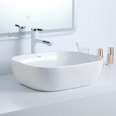 Imagem de Cuba Deend De Cerâmica BiancoLisse Para Banheiro 46x32x13cm