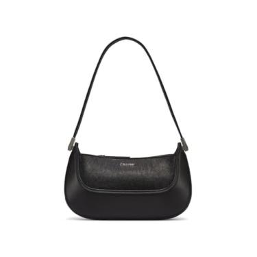 Imagem de Calvin Klein Bolsa de ombro Nori Top Zip Demi, preta/prata, tamanho único
