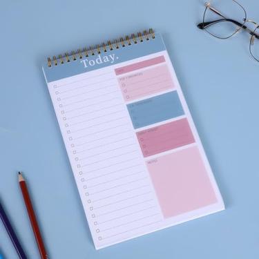 Imagem de Bloco de notas para fazer – caderno de tarefas para trabalho com 52 folhas, organizador de agenda diário sem data, perfeito para tarefas diárias, produtividade e realização de metas para escritório