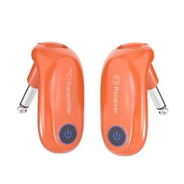 Imagem de Tomvorks Receptor e Transmissor de Guitarra Sem Fio, Atraso Mínimo, Bateria de Longa Duração, Instrumentos Sopro Elétricos Plug-and-play, Material ABS (Laranja)