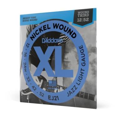 Imagem de Encordoamento Para Guitarra 3 Corda Encapada .012-.052 D'Addario XL Ni