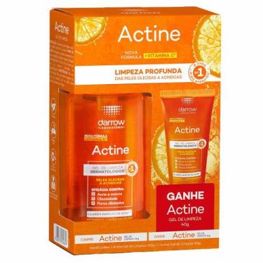 Imagem de Darrow Actine Kit  Gel de Limpeza Facial Vitamina C 140g + 40g, Kit
