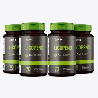 Imagem de Kit 4x - Licopeno - 70 cápsulas - Omix-Unissex