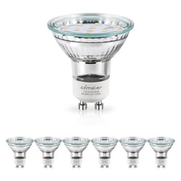 Imagem de Lâmpada LED comzler GU10 regulável 4W 400LM 4000K 120V, pacote com 6