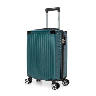 Imagem de Mala De Bordo 8 Kg Reforçada Rodas 360 Cadeado Anac VERDE ESCURO - LEQ
