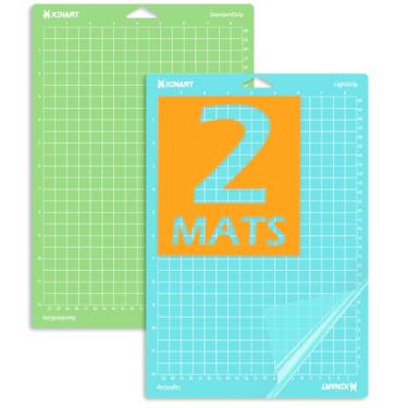 Imagem de Xinart Tapetes de corte para Cricut Joy Xtra (padrão, leve, 2 tapetes) Tapetes de corte adesivos variados para Cricut Joy Xtra (variedade, 2 tapetes, 21,6 x 30,5 cm)