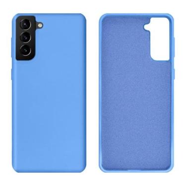 Imagem de Capinha para Galaxy S21 Plus Silicone Aveludado - GCM, Azul Royal