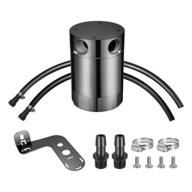 Imagem de EVIL ENERGY Lata de captura de óleo, kit de lata de captura de alumínio para Chevrolet Camaro 6.2L/3.6L 2010-2015, separador de óleo de ar 130 ml