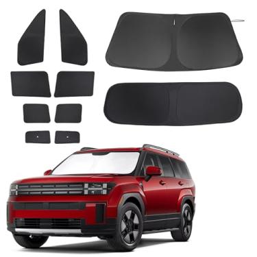 Imagem de Fannyc Para-brisa Para-brisa Carro Para-brisa Dobrável Cobertura Completa Personalizada para Hymdai Santa Fe 2024-2026 Acessórios Cortinas de Janela de Carro Bloquear Sol Raios UV 10PCS