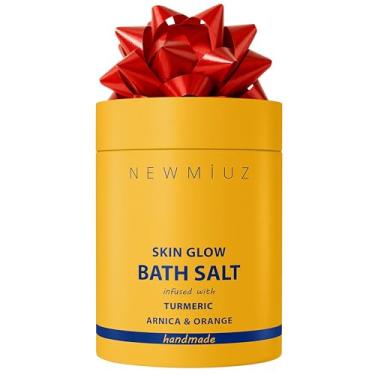 Imagem de New Miuz Sais De Banho Desintoxicantes Naturais, Magnésio, Epsom, Vitamina C, Hidratante Para A Pele, Cúrcuma, Laranja, Arnica, Óleo Essencial, Relaxamento, Alívio Do Estresse, Presente Mulheres