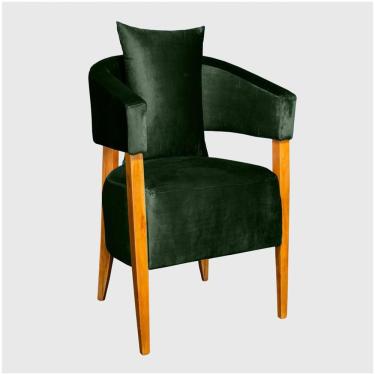 Imagem de Poltrona Decorativa Valentina Luxo Dora Bela Cor 0130 Verde Musgo
