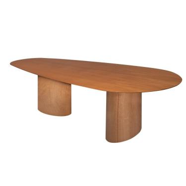 Imagem de Mesa De Jantar De Madeira Scarlet Medida 240cm Fh2 - Honey Verniz