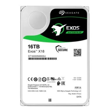 Imagem de HD Interno Seagate Exos X18, 16TB, Para Servidor, 7200RPM, 256MB, SATA 6GB/s - St16000nm000j