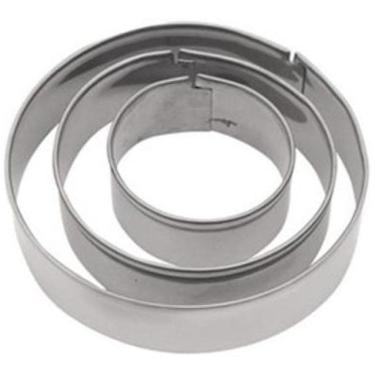 Imagem de Jogo De Cortador Inox Redondo Massas, Pastas E Biscoitos.