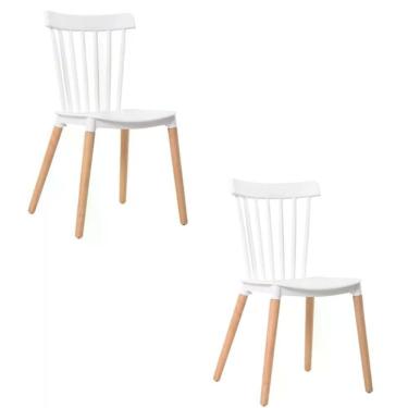 Imagem de Kit 02 Cadeiras Paris - Branco Branco