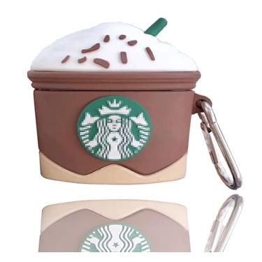 Imagem de Capa para AiPods Pro3, 3D, fofo, engraçado, kawaii, moderno, sorvete, para Airods Pro, capa de 3ª geração (2025) (marrom)