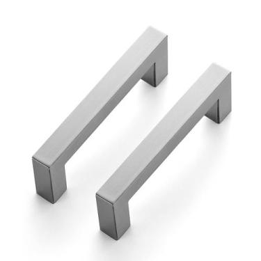 Imagem de Alças de gabinete Ravinte, pacote com 10 unidades de níquel escovado a