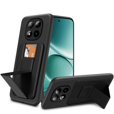 Imagem de Capa de telefone compatível com Xiaomi Redmi Note 15 Pro 5G, porta-cartões/compartimentos funcionais, suporte dobrável, carteira de silicone TPU, capa protetora para Xiaomi Redmi Note 15 Pro 5G 2025