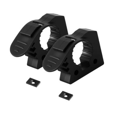 Imagem de Tuxihapp Suportes de grampo de borracha de liberação rápida - Suporte de pá Braçadeira de montagem em rack de teto se encaixa em alças de ferramenta de diâmetro de 1-1/7" a 1-3/7" - Suporte de