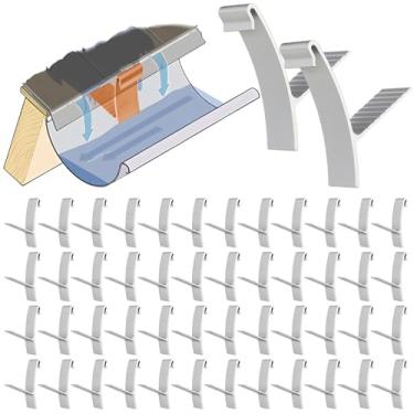 Imagem de Blulu 50 peças de calha de alumínio de 12 cm para calhas estilo K de 12 cm, use para nivelar sua fáscia de 12 cm em aplicação inclinada inclinada, incluindo moldagem de coroa (semicircular, cinza
