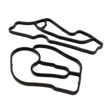 Imagem de Kit de vedação de filtro de óleo de 2 peças compatível com Mercedes-Benz GLE350 GLS350d GL350 G350d ML350 ML350 W639 Substituto # 6421840080 6421801410