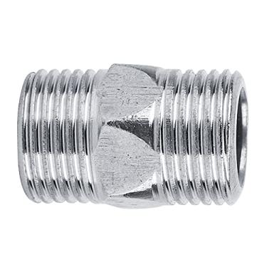 Imagem de Acessórios para adaptador de tubulação g1/2, 10 peças de aço inoxidável, mamilos iguais, conector reto masculino, adaptador de encaixe de tubulação para cozinha de banheiro (Tipo A pares de seda de 4