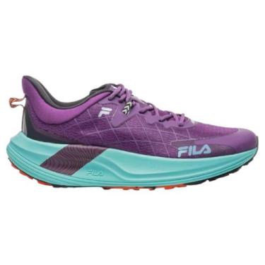 Imagem de Tênis Fila Racer Skytrail Feminino - Roxo Violeta/Azul/Laranja, 38